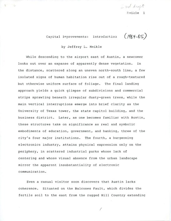 Meikle Capital Improvements 01